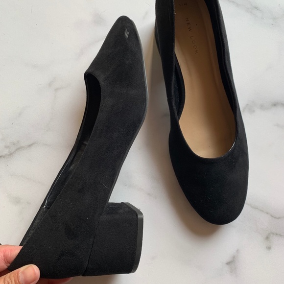 New Look Shoes - ASOS New Look Black Suede low heel sz 40